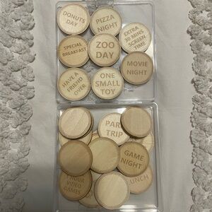 Wooden Reward Tokens - Activity and Treat Tokens
